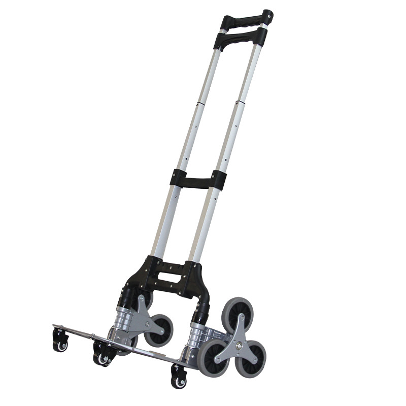 150KG Weight Capacity Best All Terrain Stair Climbing Folding Trolley Hand Truck For Heavy Loads for Home Auto Office Shopping