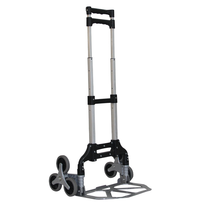 150KG Weight Capacity Best All Terrain Stair Climbing Folding Trolley Hand Truck For Heavy Loads for Home Auto Office Shopping