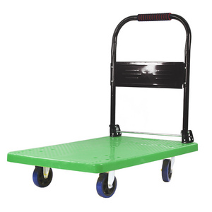 Foldable Storage Plastic Multi Colored Rolling Cart With Rough Terrain Heavy Capacity Duty Caster Wheels Set Of 4