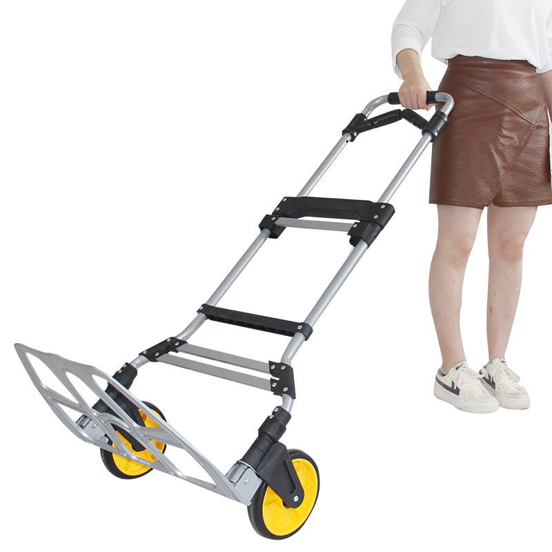 Wholesale 150KG All Terrain Stair Climbing Cart Hand Truck with Bungee Cord Folding Hand Trolley for Upstairs Cargo with Bag