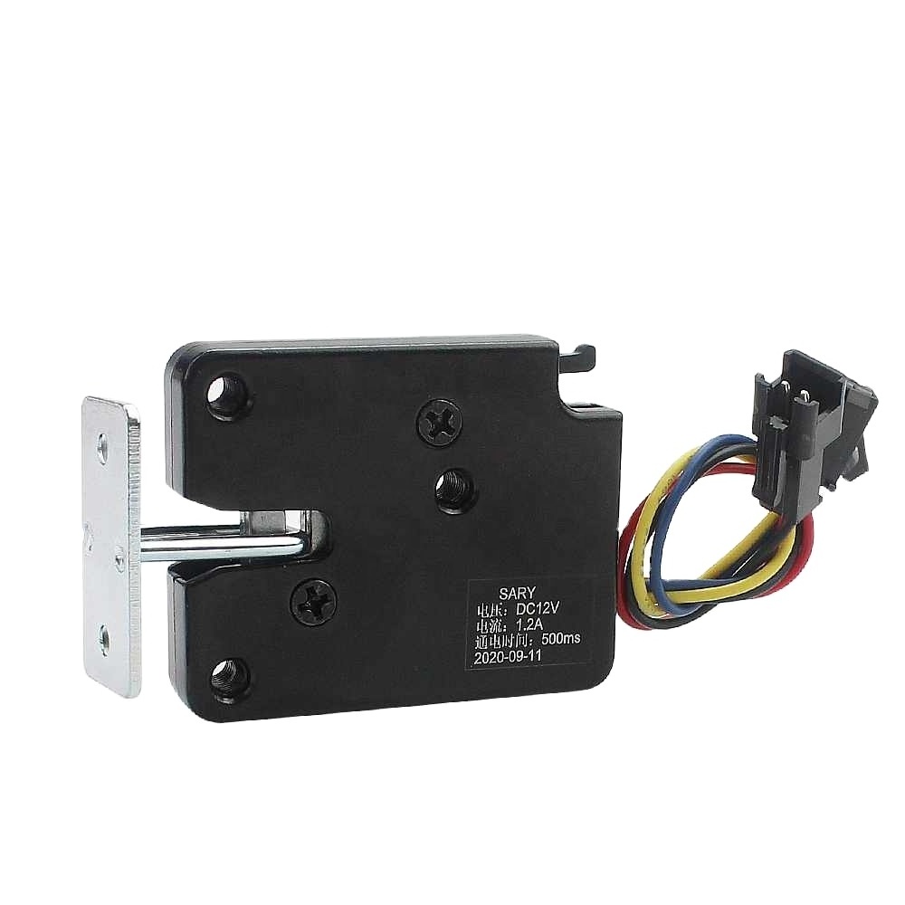 XG07E Mini motor driver safety magnetic lock mini cabinet lock 12v electromagnetic door with feedback signal cabinet lock