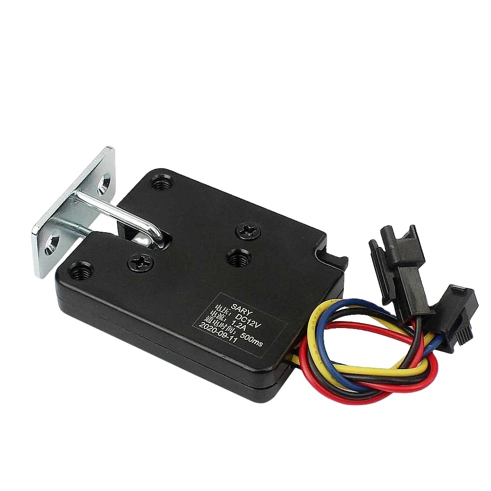 XG07E Mini motor driver safety magnetic lock mini cabinet lock 12v electromagnetic door with feedback signal cabinet lock