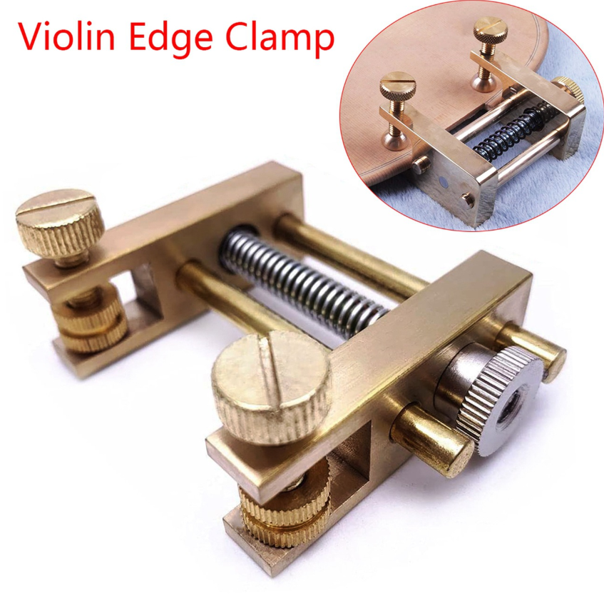 Violin Edge Clamp Violin Edge Cracks Repair Tool Brass Material Luthier Tool Musical Instrument Repair Accessories