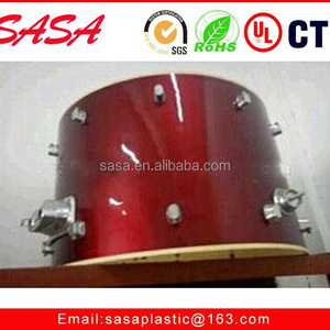 red sparkle plastic pvc for drum wrap sheet