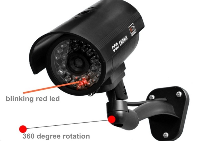 Fake Camera Security CCTV Outdoor Waterproof Emulational Decoy IR LED WiFi Flash Red Led Dummy Video Surveillance Camera