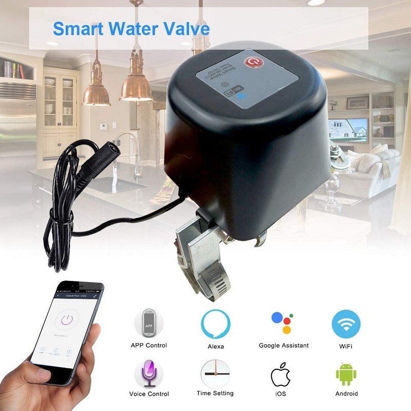 Tuya Alexa Google Voice Control Waterproof Wireless WiFi Smart Water Valve