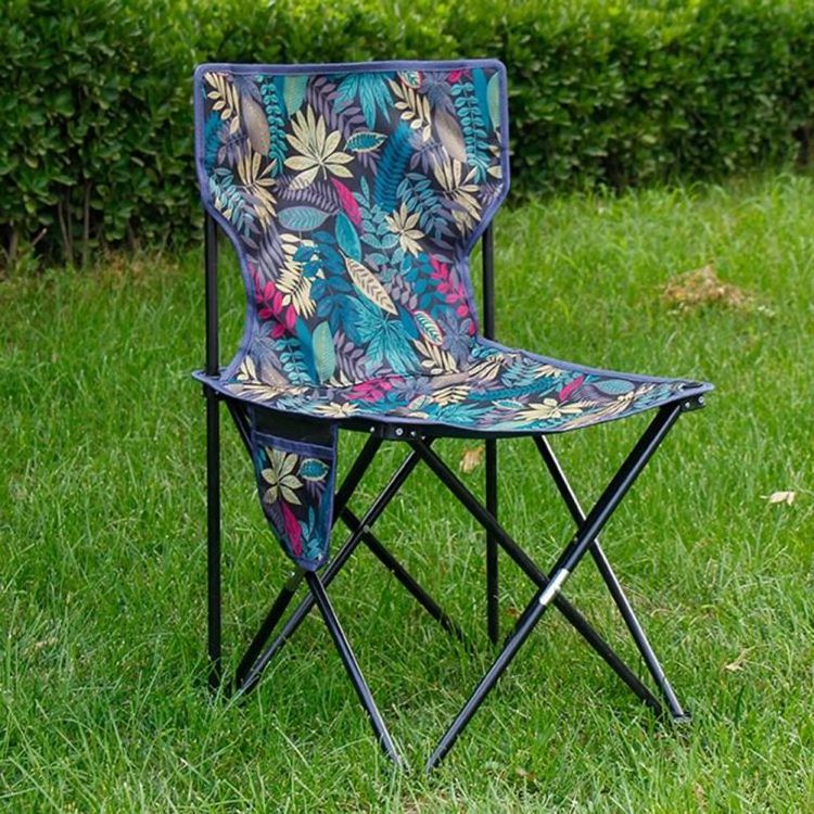 portable folding camping chair ultralight outdoor backrest collapsible chair for camping beach picnic fishing tailgates sports