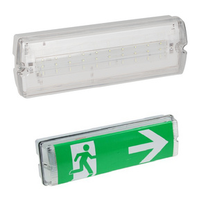 IP65 3W Hot Selling LED Fire Emergency Exit Light With Battery Backup Waterproof Bulkhead Emergency Lights