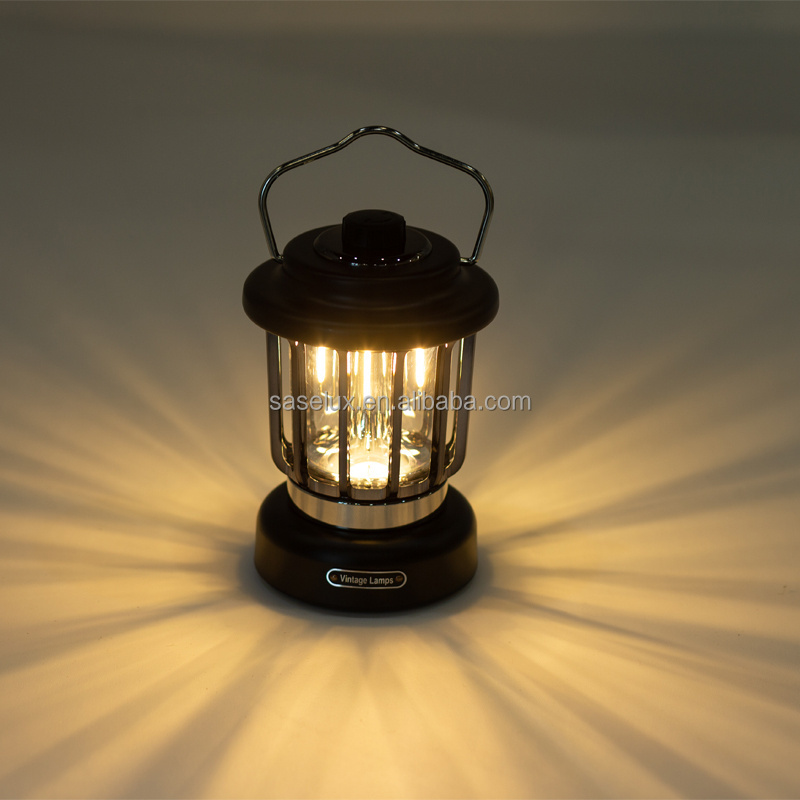 retro camping lantern universal charging interface outdoor camping lantern light