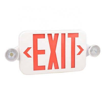 America Standard Ningbo Factory Ni Cd Battery Emergency Exit Sign LED Light Combo