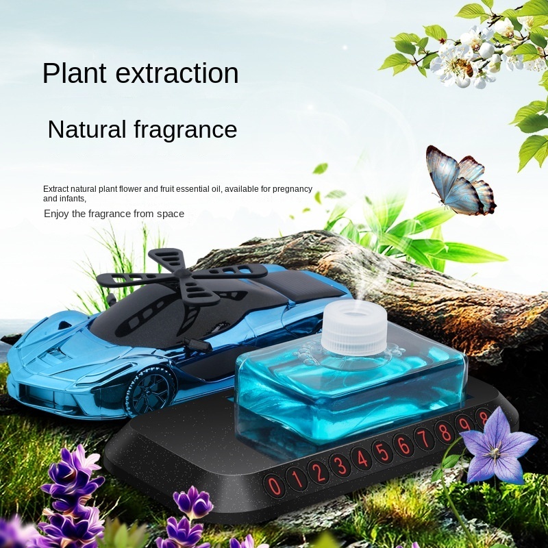 2022 new design car perfume deodorant lasting solar aromatherapy air freshener car ornament aromatherapy