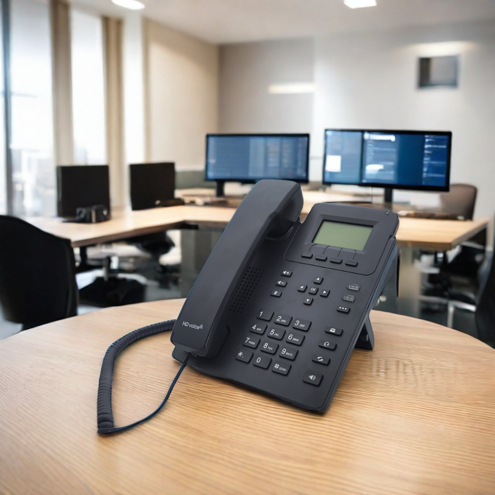 2 SIP Lines VOIP Desktop Telephone Low Cost HD Audio with EHS and POE  Business Office Hotel sip ip phone