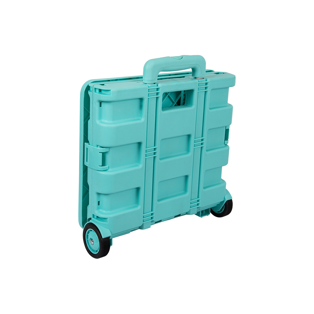 Wholesale Cheap Portable carritos de compras Seat Plastic Folding Luggage Camping Foldable Supermarket Shopping Trolleys