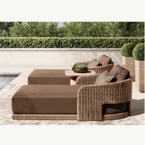 Sassanid Design Outdoor Patio Garden Sets Hotel Resort Supply All Weather Wicker La Paz Chaise