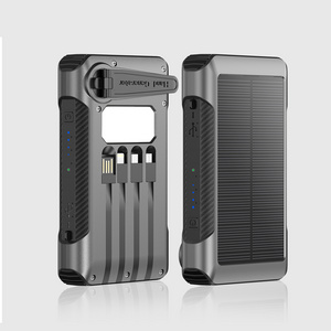 power bank solar panel solar power bank 30000mah waterproof crank am fm solar power bank radio led flashlight