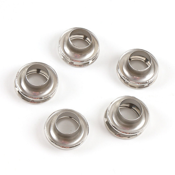 Factory stock wholesale silver with teeth custom stainless steel round metal Eyelet