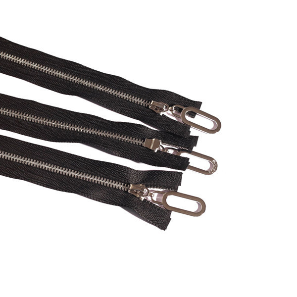 SAS Factory Metal Zipper 5# Y Teeth Titanium Alloy Zipper High Strength Titanium Open-End Metal Zipper