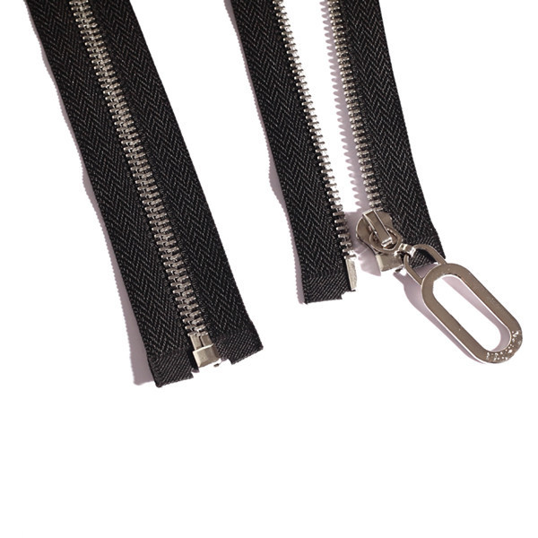 SAS Factory Metal Zipper 5# Y Teeth Titanium Alloy Zipper High Strength Titanium Open-End Metal Zipper