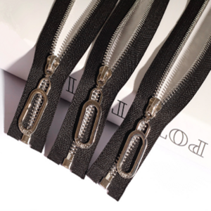 SAS Factory Metal Zipper 5# Y Teeth Titanium Alloy Zipper High Strength Titanium Open-End Metal Zipper