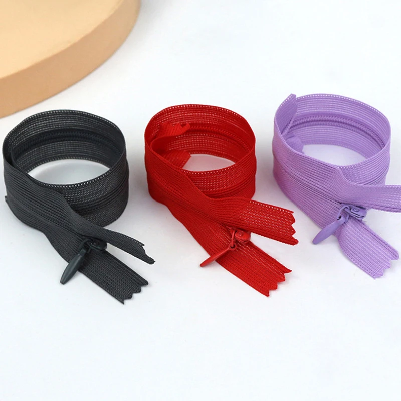 SAS Factory 3# Invisible Zippers DIY Nylon Coil Zipper For Sewing Clothes Cushion Pillow Tailor Tool