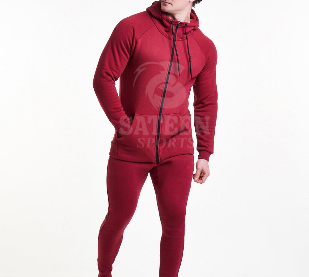 New Arrival Slim Fit Jogging Zipper Tracksuit Men 100% Cotton  Tracksuit Men Sweat Suits  Jogging Suits for Men New Design