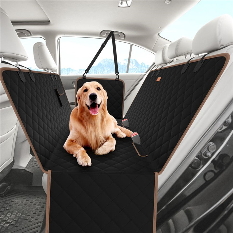 Hot Sale Nonslip Backing Waterproof Durable Soft Dog Car Seat Cover Auto Hammock For Pet