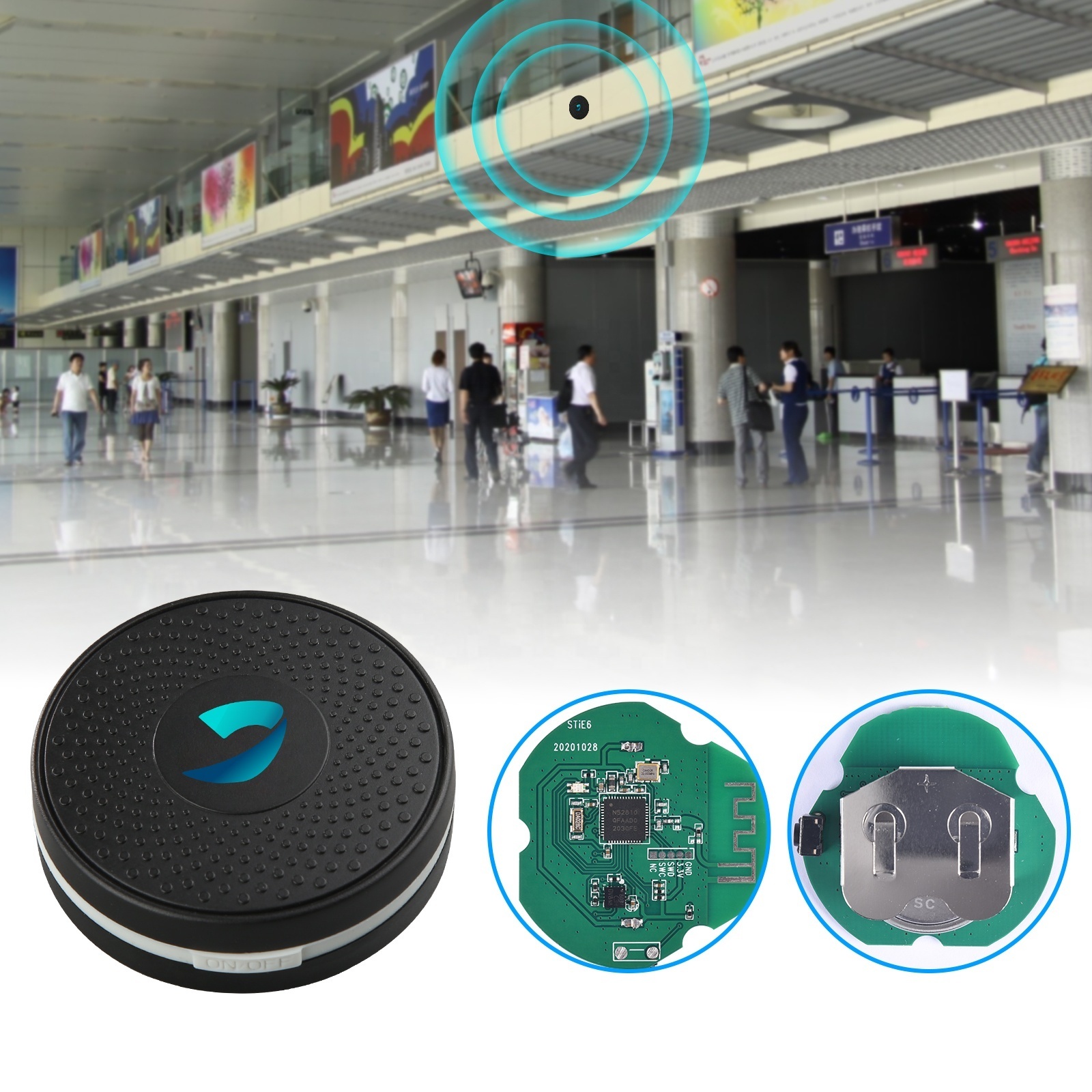 STiE6 Easily-customizable BLE5.0 SDK IP67 waterproof 3-axis accelerometer motion sensor EU patented Bluetooth beacon