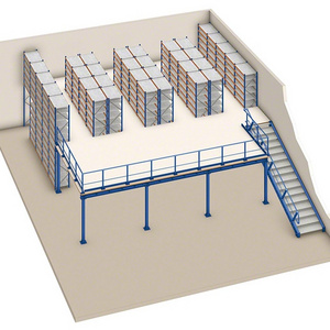 SATONG Heavy Duty Industrial Racks Pallet Racking Systems Attic Loft Mezzanine Floor Platforms for Warehouse Storage