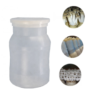 PP plastic king oyster/shimeji/enoki mushroom cultivation bottle with filter cap