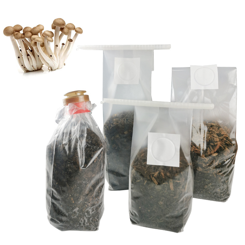 Customizable autoclavable lions mane mushroom grow bags 0.2 filter oyster mushroom spawn bags