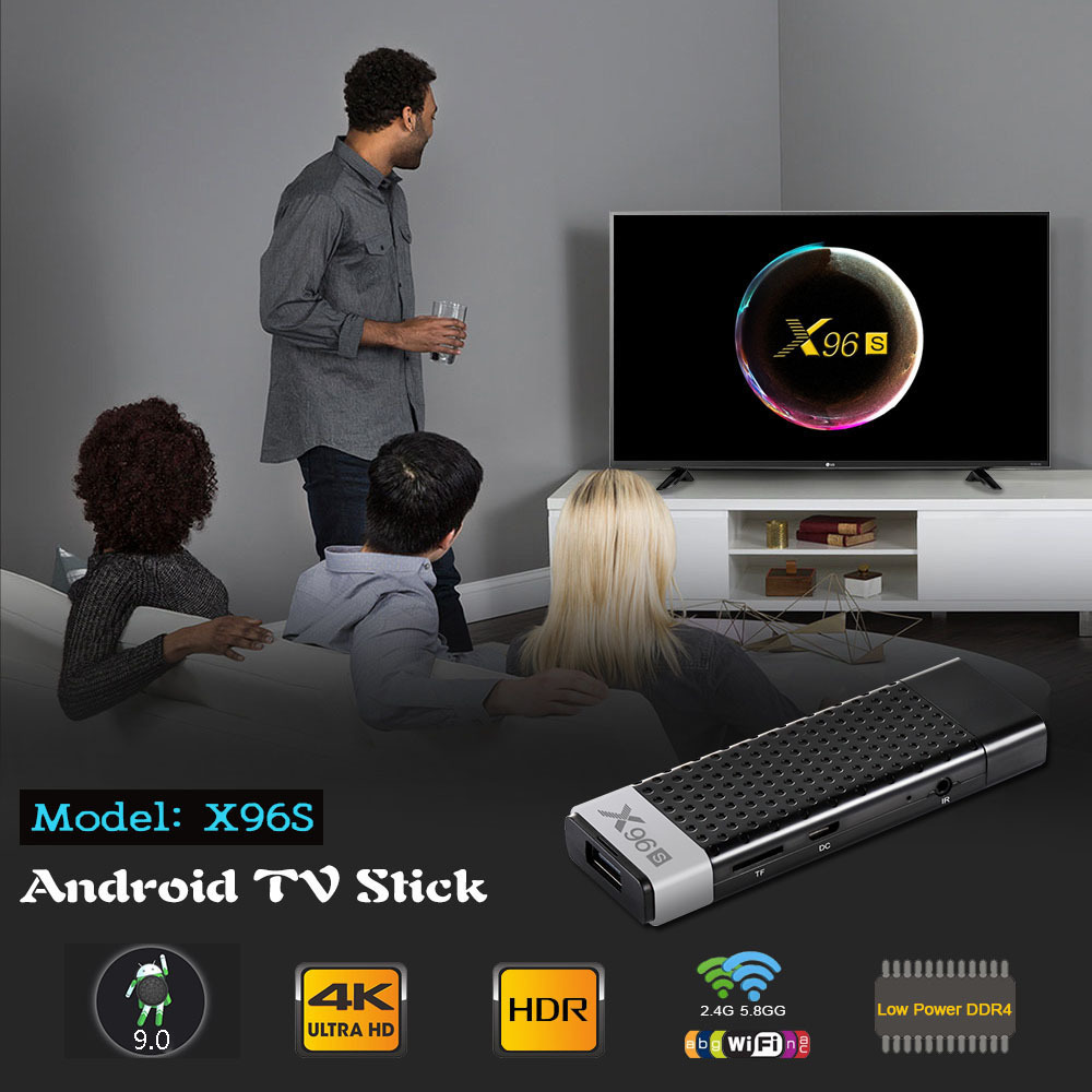 Smart 4K Android 9.0 TV Box X96S S905Y2 DDR4 4GB 32GB X96 Mini PC TV Stick 5G WiFi BT 4.0 TV Dongle