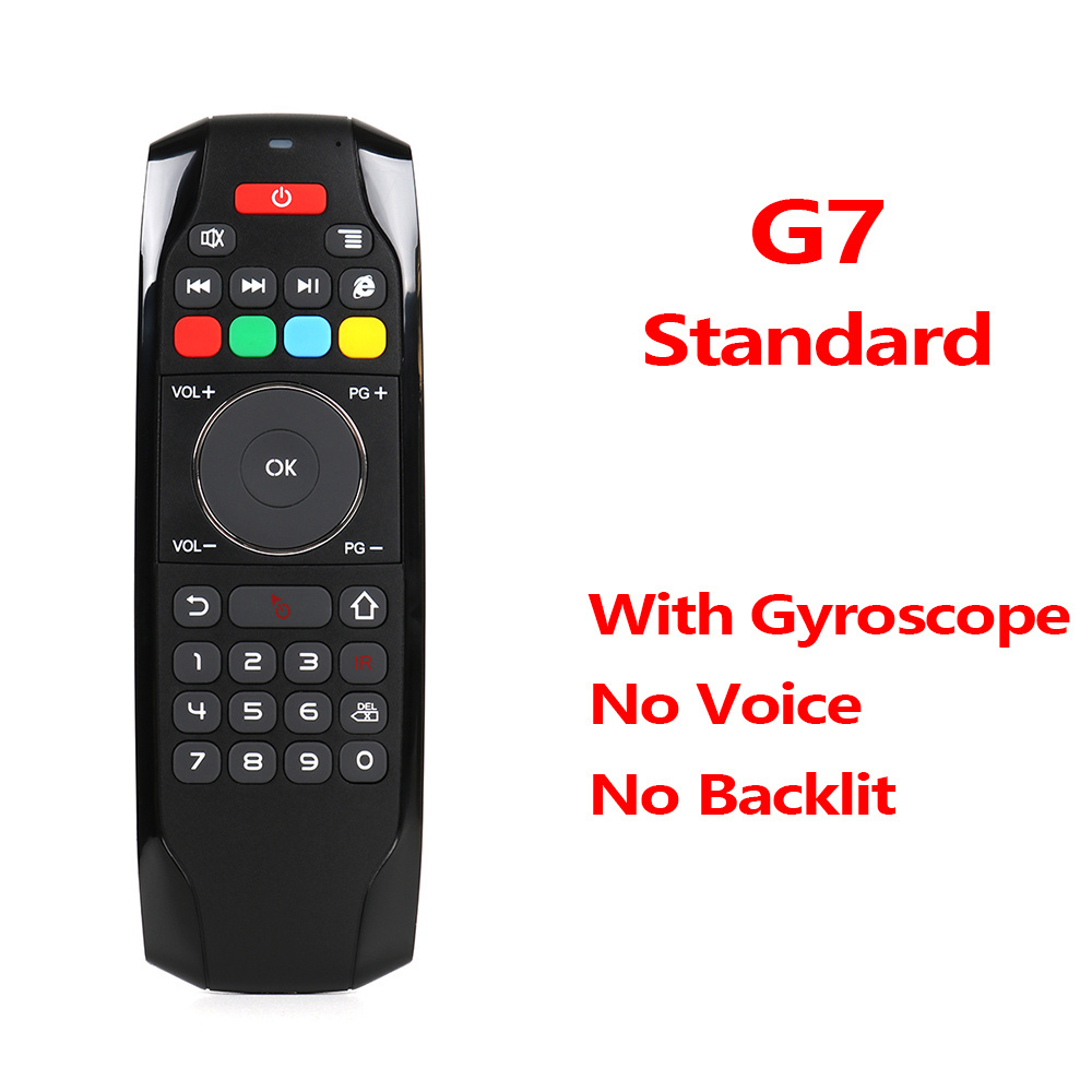 G7 Wireless Remote Control 77keys Air Mouse Mini Keyboard IR Learning 6-Axis Gyroscope Backlit for Android TV Box H96 Max 3318