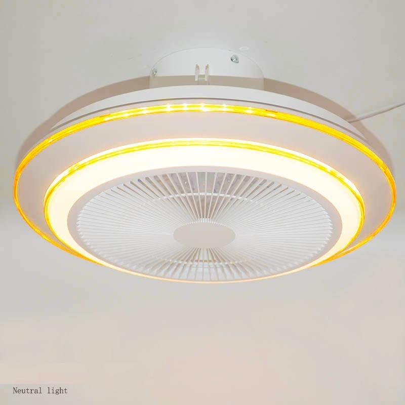 Modern APP wireless music invisible remote control intelligent fan ceiling light illumination home bedroom LED ceiling fan light