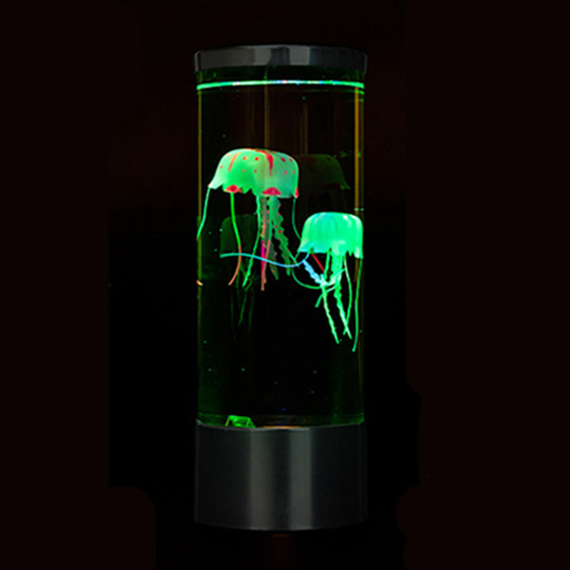 PVC Mini LED Jellyfish Night Light Smart Remote Battery Powered USB Powered Smart Home Lights