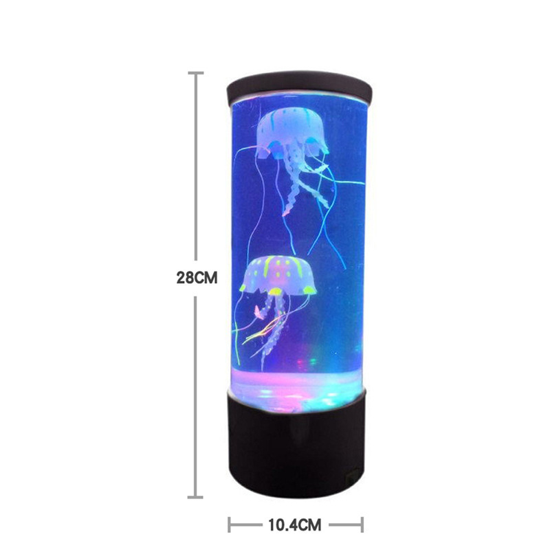 PVC Mini LED Jellyfish Night Light Smart Remote Battery Powered USB Powered Smart Home Lights