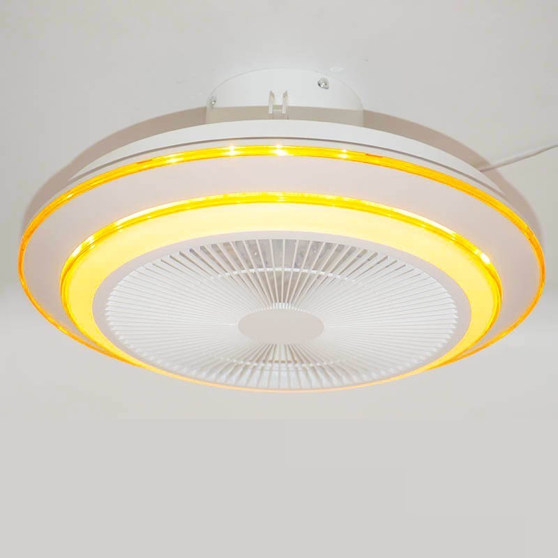 Modern APP wireless music invisible remote control intelligent fan ceiling light illumination home bedroom LED ceiling fan light