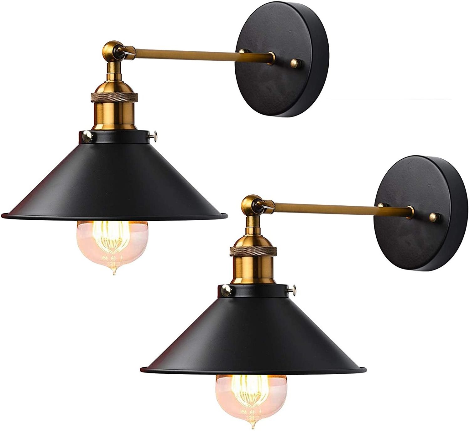 Hot Sale 2 Packs Adjustable Swing Long Arm Wall Light Sconce Fixture Modern Indoor Decoration Home Lighting