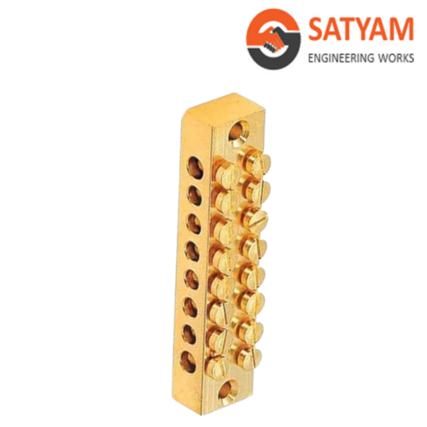 Customized Best Quality Brass Neutral Link Bar Copper DIN Rail Power Distribution Terminal Blocks for Sale