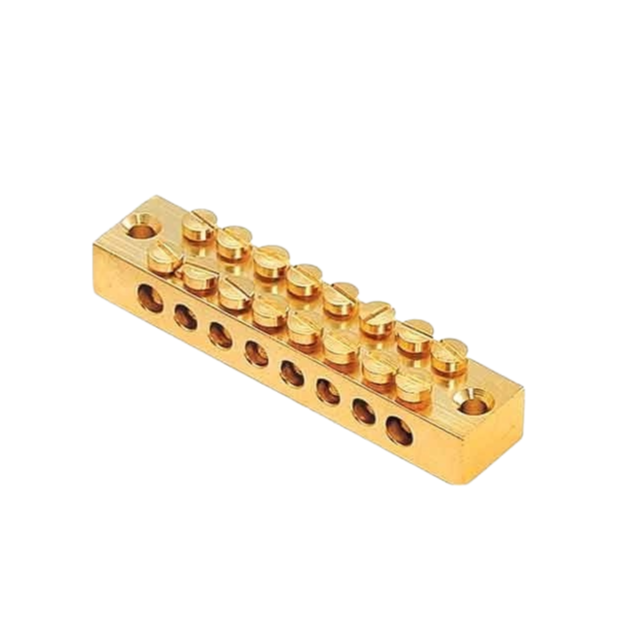 Customized Best Quality Brass Neutral Link Bar Copper DIN Rail Power Distribution Terminal Blocks for Sale