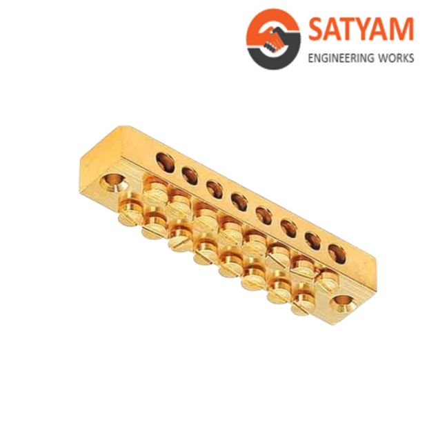 Customized Best Quality Brass Neutral Link Bar Copper DIN Rail Power Distribution Terminal Blocks for Sale