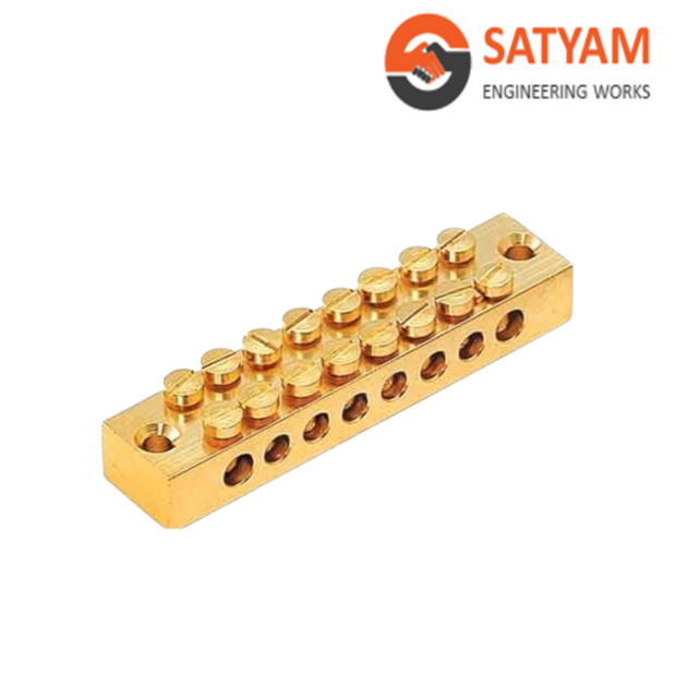 Customized Best Quality Brass Neutral Link Bar Copper DIN Rail Power Distribution Terminal Blocks for Sale