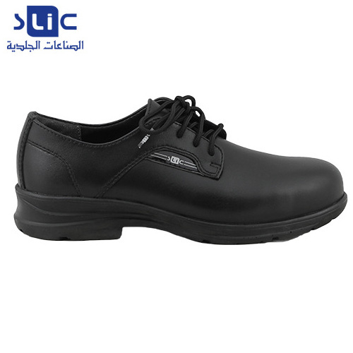 Women's Safety Shoes Black Cow Leather High-Quality with Anti-Slip Protection for Optimal Comfort and Durability