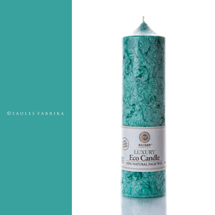 High Pillar 21,5 Classic Handmade Candle from Latvia Organic Palm Wax