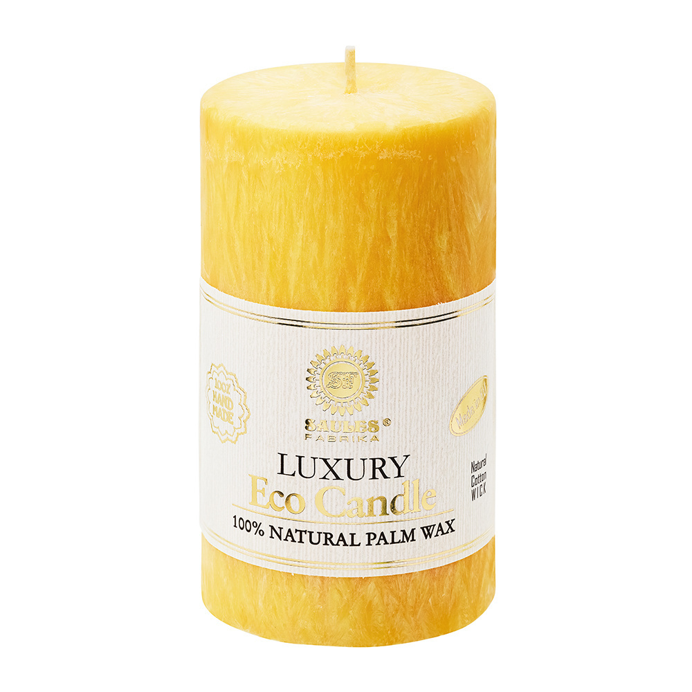 Hot Sale Natural Palm Wax EU Producer Candle Pillar Shape Private Label 100% Handmade Custom