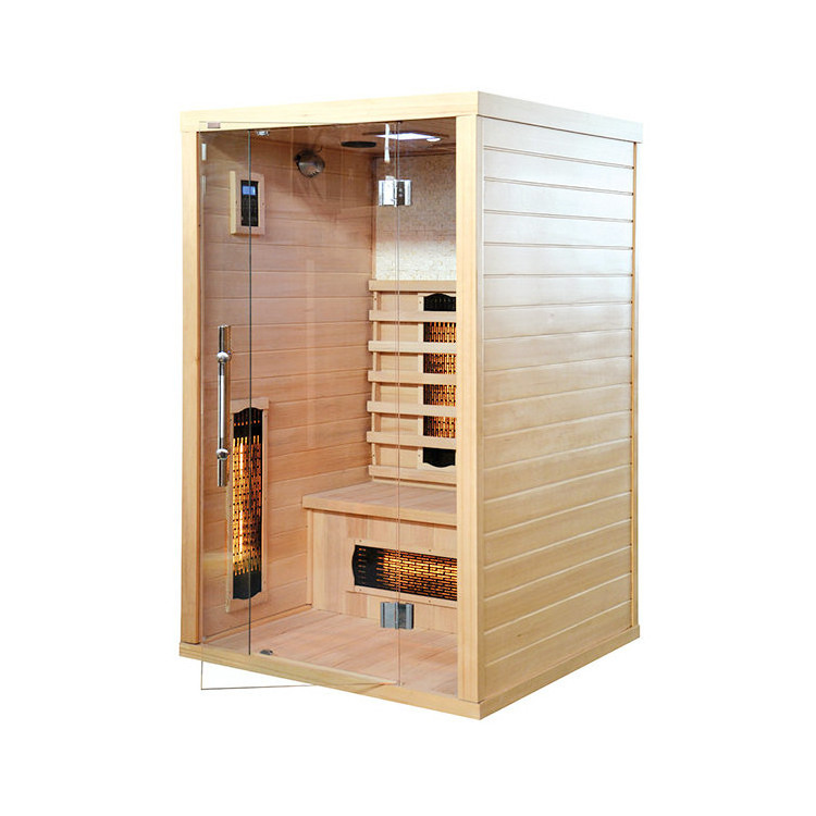 Lower price comfortable indoor far infrared spin spa home Mini Sauna 1 Person Far Infrared Sauna