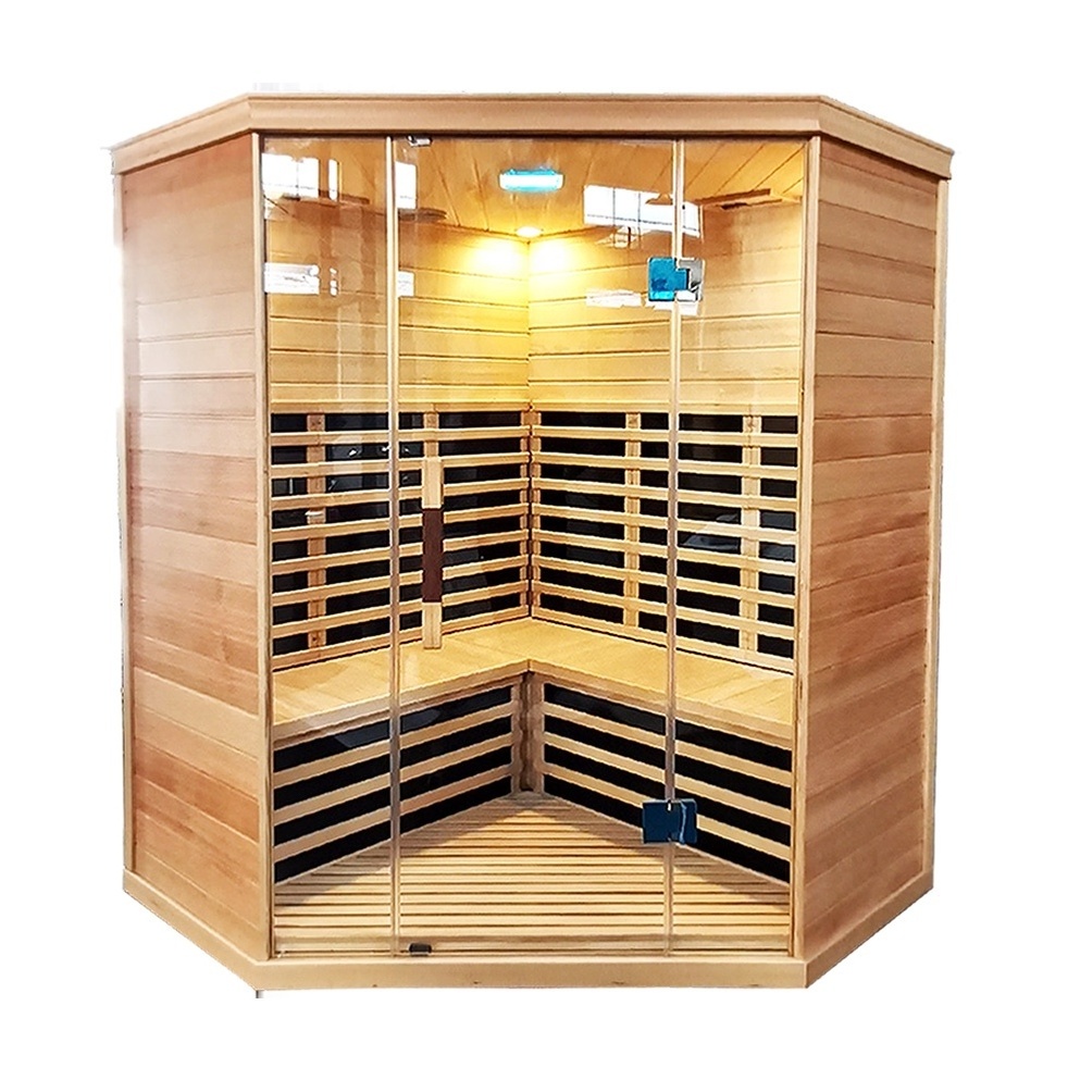 New design infrared sauna control panel portable wood sauna and steam combined room