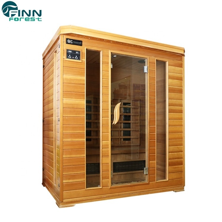 Customized Full spectru Red cedar 4 people size Infrared Sauna Room