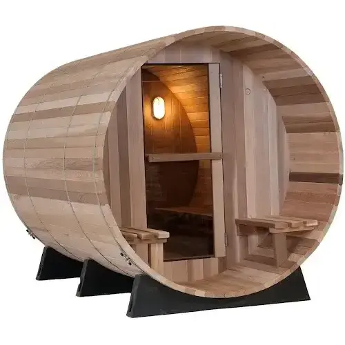 Factory High Quality Dry Steam Barrel Sauna Solid Wood Sauna Rooms