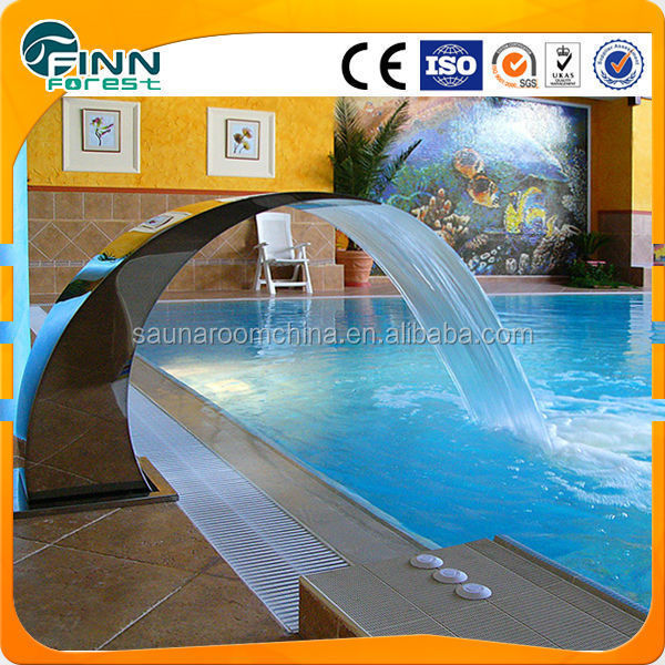 Stainless steel water blade waterfall for pool spa shower