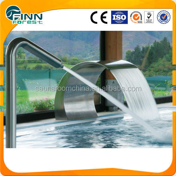 Stainless steel water blade waterfall for pool spa shower